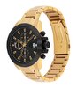 Montre TOMMY HILFIGER JAMESON Homme 1792199 Analogue Cadran MINERAL Noir Bracelet Acier Or jaune Etanchéité 5BAR