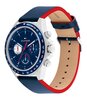 Montre TOMMY HILFIGER CLARK Homme 1792209 Analogue Cadran MINERAL Bleu Bracelet Cuir Bleu Etanchéité 5BAR