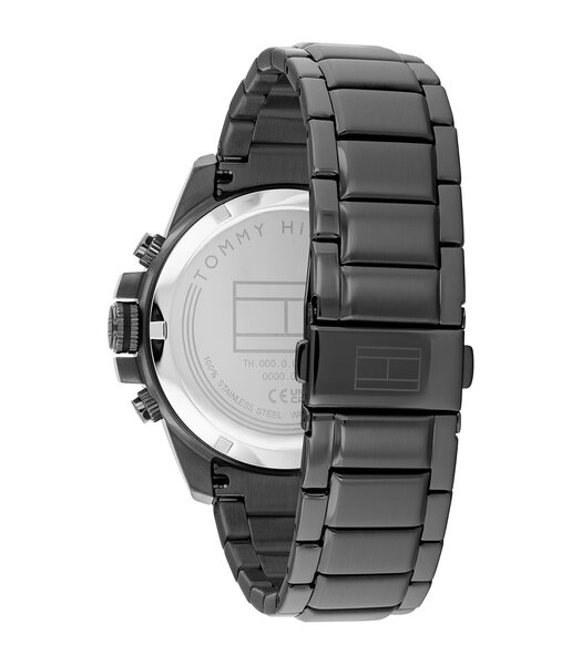 Montre TOMMY HILFIGER JAMESON Homme 1792218 Analogue Cadran MINERAL Gris Bracelet Acier Gris Etanchéité 5BAR