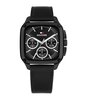 Montre TOMMY HILFIGER HERALD Homme 1792220 Analogue Cadran MINERAL Noir Bracelet Cuir Noir Etanchéité 5BAR
