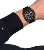 Montre TOMMY HILFIGER HERALD Homme 1792220 Analogue Cadran MINERAL Noir Bracelet Cuir Noir Etanchéité 5BAR
