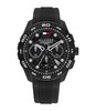 Horloge TOMMY HILFIGER TH-REGATTA Heren 1792233 Analoog Behuizing MINERAAL Zwart Bracelette Silicone Zwart Etanchéiteiten 10BAR