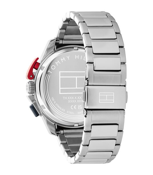 Montre TOMMY HILFIGER BANK Homme 1792261 Analogue Cadran MINERAL Bleu Bracelet Acier inoxydable Acier Etanchéité 5BAR
