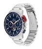 Montre TOMMY HILFIGER BANK Homme 1792261 Analogue Cadran MINERAL Bleu Bracelet Acier inoxydable Acier Etanchéité 5BAR