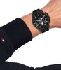 Montre TOMMY HILFIGER BANK Homme 1792262 Analogue Cadran MINERAL Noir Bracelet Acier Noir Etanchéité 5BAR