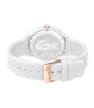 Montre LACOSTE SPORT INSPIRED Femme 2001211 Analogue Cadran MINERAL Blanc Bracelet Silicone Blanc Boucle ardillon Etanchéité 5BAR