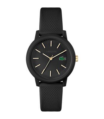 Montre LACOSTE SPORT INSPIRED Femme 2001212 Analogue Cadran MINERAL Noir Bracelet Silicone Noir Boucle ardillon Etanchéité 5BAR