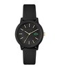 Montre LACOSTE SPORT INSPIRED Femme 2001212 Analogue Cadran MINERAL Noir Bracelet Silicone Noir Boucle ardillon Etanchéité 5BAR