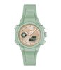 Montre LACOSTE SPORT INSPIRED Femme 2001433 Analogue Cadran MINERAL Or rose Bracelet Silicone Vert Etanchéité 10BAR
