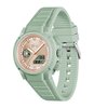 Montre LACOSTE SPORT INSPIRED Femme 2001433 Analogue Cadran MINERAL Or rose Bracelet Silicone Vert Etanchéité 10BAR