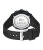 Montre LACOSTE SPORT INSPIRED Femme 2001434 Analogue Cadran MINERAL Noir Bracelet Silicone Noir Etanchéité 10BAR