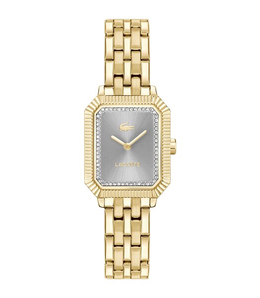 Montre LACOSTE CLASSIC ELEGANCE Femme 2001441 Analogue Cadran MINERAL Gris Bracelet Acier Or jaune Etanchéité 3BAR