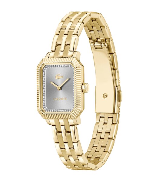 Montre LACOSTE CLASSIC ELEGANCE Femme 2001441 Analogue Cadran MINERAL Gris Bracelet Acier Or jaune Etanchéité 3BAR