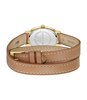 Montre LACOSTE CLASSIC ELEGANCE Femme 2001454 Analogue Cadran MINERAL Or jaune Bracelet Cuir Brun Etanchéité 3BAR