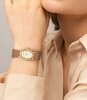 Montre LACOSTE CLASSIC ELEGANCE Femme 2001454 Analogue Cadran MINERAL Or jaune Bracelet Cuir Brun Etanchéité 3BAR