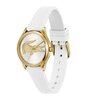 Montre LACOSTE LIFESTYLE Femme 2001480 Analogue Cadran MINERAL Blanc Bracelet Silicone Blanc Etanchéité 5BAR