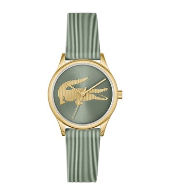 Montre LACOSTE LIFESTYLE Femme 2001481 Analogue Cadran MINERAL Vert Bracelet Silicone Vert Etanchéité 5BAR