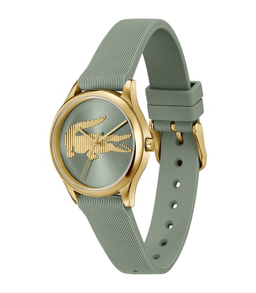 Montre LACOSTE LIFESTYLE Femme 2001481 Analogue Cadran MINERAL Vert Bracelet Silicone Vert Etanchéité 5BAR
