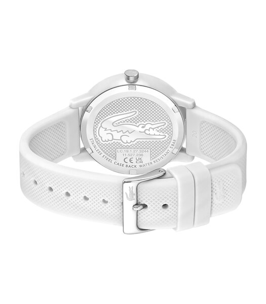 Montre LACOSTE SPORT INSPIRED Homme 2011169 Analogue Cadran MINERAL Blanc Bracelet Silicone Blanc Boucle ardillon Etanchéité 5BAR