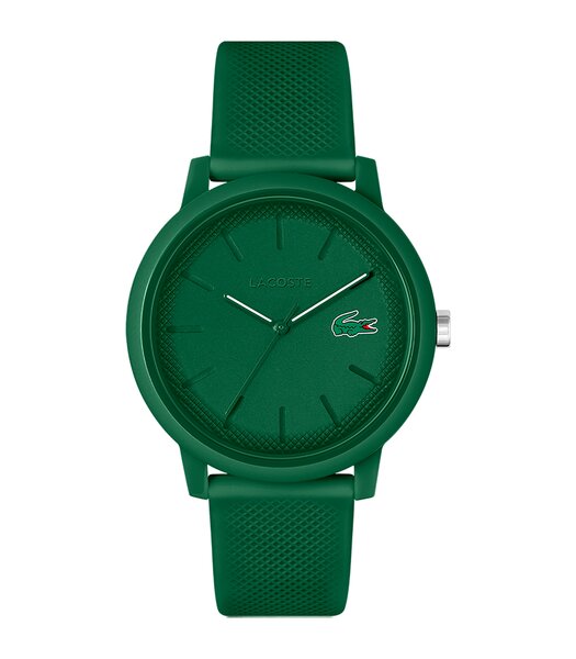 Montre LACOSTE SPORT INSPIRED Homme 2011170 Analogue Cadran MINERAL Vert Bracelet Silicone Vert Boucle ardillon Etanchéité 5BAR