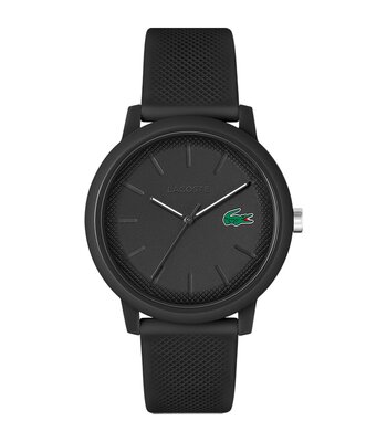Montre LACOSTE SPORT INSPIRED Homme 2011171 Analogue Cadran MINERAL Noir Bracelet Silicone Noir Boucle ardillon Etanchéité 5BAR