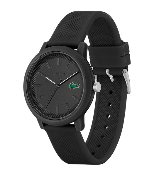 Montre LACOSTE SPORT INSPIRED Homme 2011171 Analogue Cadran MINERAL Noir Bracelet Silicone Noir Boucle ardillon Etanchéité 5BAR