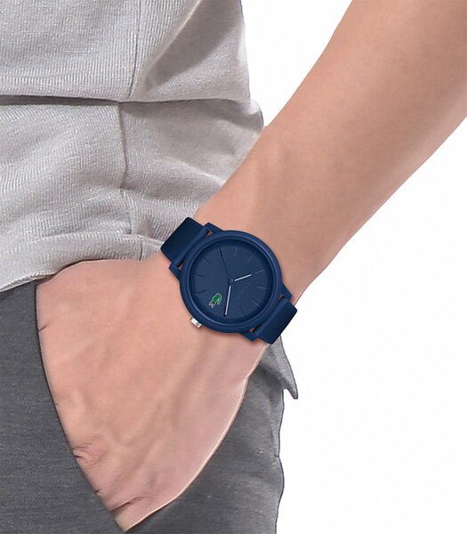 Montre LACOSTE SPORT INSPIRED Homme 2011172 Analogue Cadran MINERAL Bleu Bracelet Silicone Bleu Boucle ardillon Etanchéité 5BAR