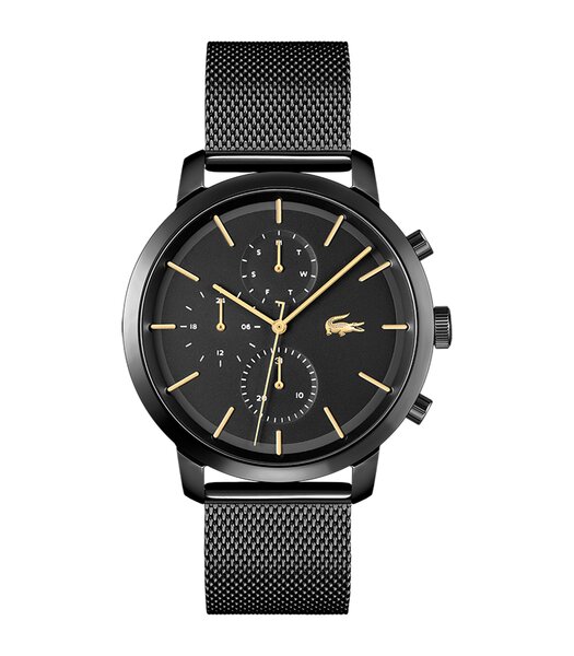 Montre LACOSTE LIFESTYLE Homme 2011194 Analogue Cadran MINERAL Noir Bracelet Acier Noir Clip / clasp Etanchéité 5BAR