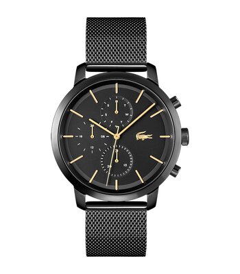 Montre LACOSTE LIFESTYLE Homme 2011194 Analogue Cadran MINERAL Noir Bracelet Acier Noir Clip / clasp Etanchéité 5BAR