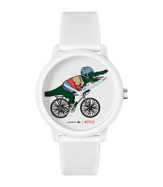 Montre LACOSTE SPORT INSPIRED Unisexe 2011265 Analogue Cadran MINERAL Blanc Bracelet Silicone Blanc Boucle déployante Etanchéité 5BAR