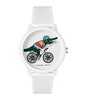 Montre LACOSTE SPORT INSPIRED Unisexe 2011265 Analogue Cadran MINERAL Blanc Bracelet Silicone Blanc Boucle déployante Etanchéité 5BAR