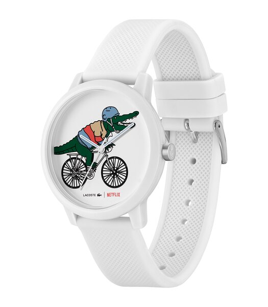 Montre LACOSTE SPORT INSPIRED Unisexe 2011265 Analogue Cadran MINERAL Blanc Bracelet Silicone Blanc Boucle déployante Etanchéité 5BAR