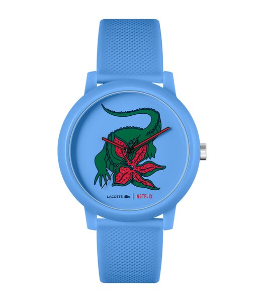 Montre LACOSTE SPORT INSPIRED Unisexe 2011266 Analogue Cadran MINERAL Bleu Bracelet Silicone Bleu Boucle déployante Etanchéité 5BAR