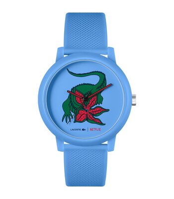 Montre LACOSTE SPORT INSPIRED Unisexe 2011266 Analogue Cadran MINERAL Bleu Bracelet Silicone Bleu Boucle déployante Etanchéité 5BAR