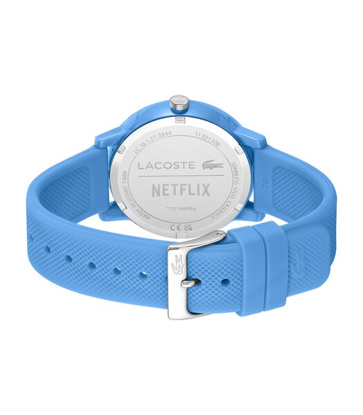 Montre LACOSTE SPORT INSPIRED Unisexe 2011266 Analogue Cadran MINERAL Bleu Bracelet Silicone Bleu Boucle déployante Etanchéité 5BAR