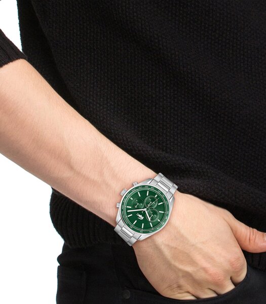 Montre LACOSTE Homme 2011346 Analogue Cadran MINERAL Vert Bracelet Acier inoxydable Acier Etanchéité 5BAR