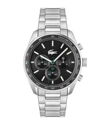 Montre LACOSTE Homme 2011347 Analogue Cadran MINERAL Noir Bracelet Acier inoxydable Acier Etanchéité 5BAR