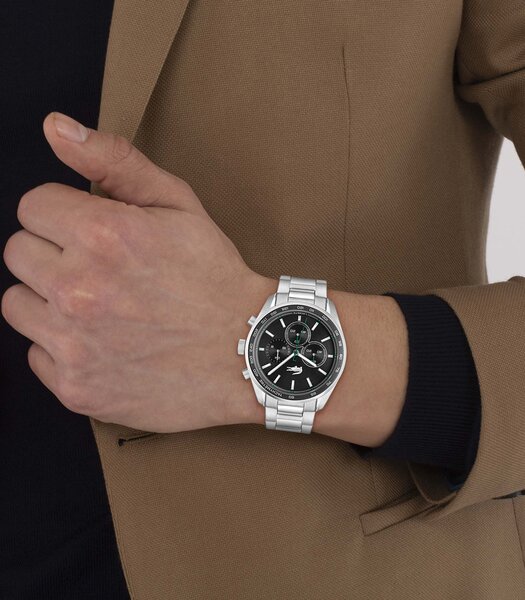 Montre LACOSTE Homme 2011347 Analogue Cadran MINERAL Noir Bracelet Acier inoxydable Acier Etanchéité 5BAR