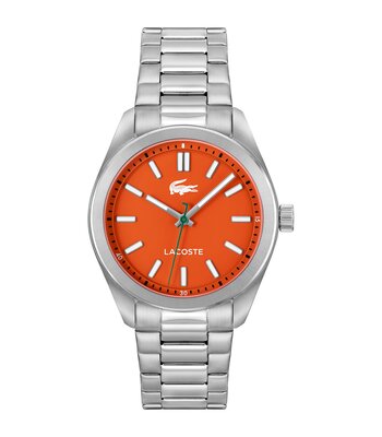 Montre LACOSTE Homme 2011353 Analogue Cadran MINERAL Orange Bracelet Acier inoxydable Acier Etanchéité 5BAR