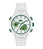 Montre LACOSTE LC33 Homme 2011364 Analogue Cadran MINERAL Blanc Bracelet Silicone Blanc Etanchéité 10BAR