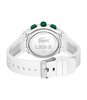 Montre LACOSTE LC33 Homme 2011364 Analogue Cadran MINERAL Blanc Bracelet Silicone Blanc Etanchéité 10BAR