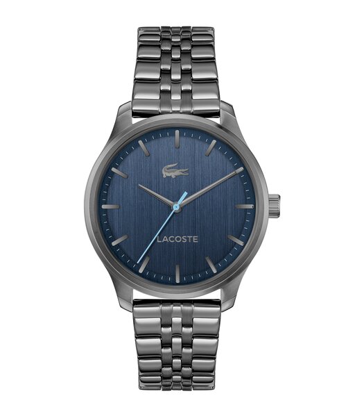 Montre LACOSTE Homme 2011371 Analogue Cadran MINERAL Bleu Bracelet Acier Gris Etanchéité 5BAR