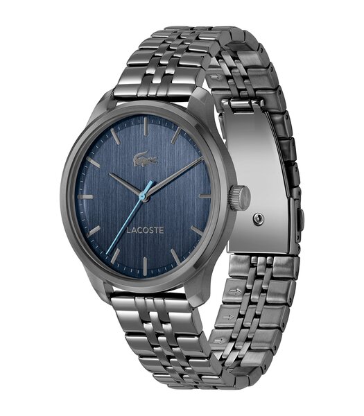 Montre LACOSTE Homme 2011371 Analogue Cadran MINERAL Bleu Bracelet Acier Gris Etanchéité 5BAR