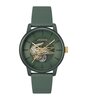 Montre LACOSTE LACOSTE.12.12 AUTOMATIC Homme 2011384 Analogue Cadran MINERAL Vert Bracelet Cuir Vert Etanchéité 5BAR