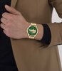 Montre LACOSTE KEY BET Homme 2011394 Analogue Cadran MINERAL Vert Bracelet Acier Or jaune Etanchéité 5BAR