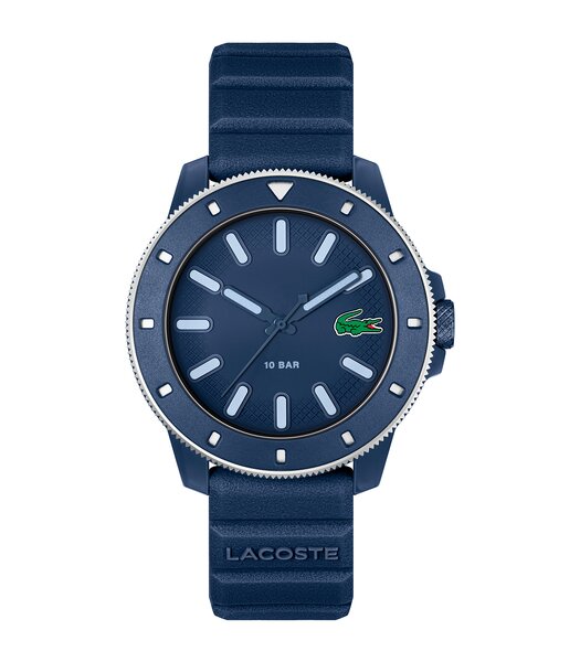 Montre LACOSTE SPORT INSPIRED Homme 2011413 Analogue Cadran MINERAL Bleu Bracelet Silicone Bleu Etanchéité 10BAR