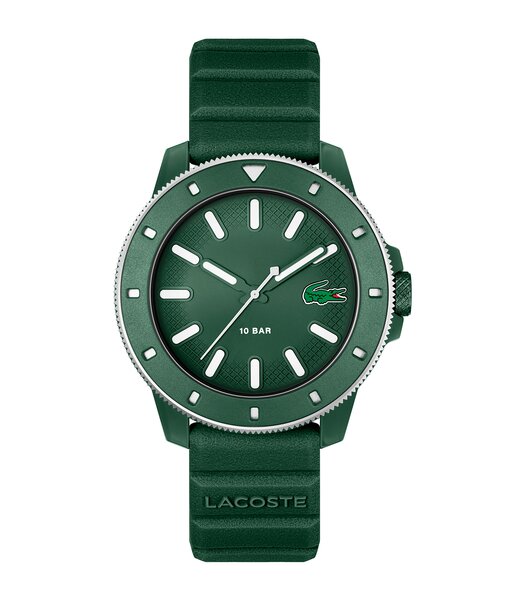 Montre LACOSTE SPORT INSPIRED Homme 2011414 Analogue Cadran MINERAL Vert Bracelet Silicone Vert Etanchéité 10BAR