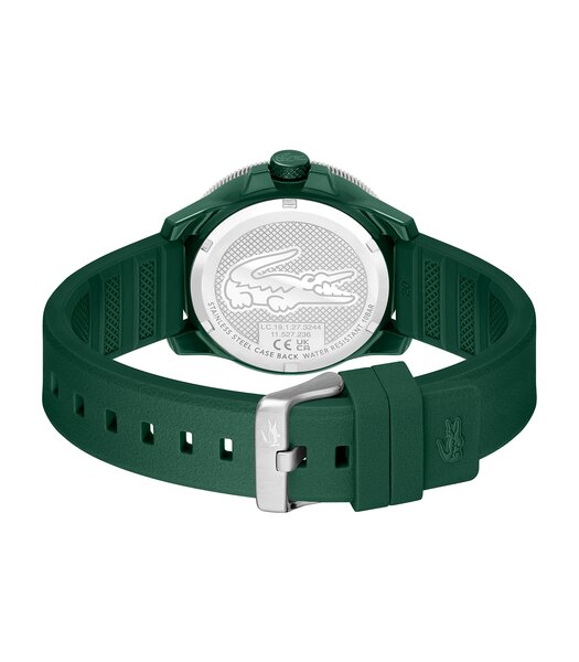 Montre LACOSTE SPORT INSPIRED Homme 2011414 Analogue Cadran MINERAL Vert Bracelet Silicone Vert Etanchéité 10BAR