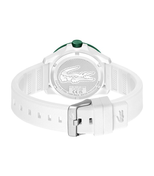 Montre LACOSTE SPORT INSPIRED Homme 2011415 Analogue Cadran MINERAL Blanc Bracelet Silicone Blanc Etanchéité 10BAR