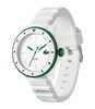 Montre LACOSTE SPORT INSPIRED Homme 2011415 Analogue Cadran MINERAL Blanc Bracelet Silicone Blanc Etanchéité 10BAR